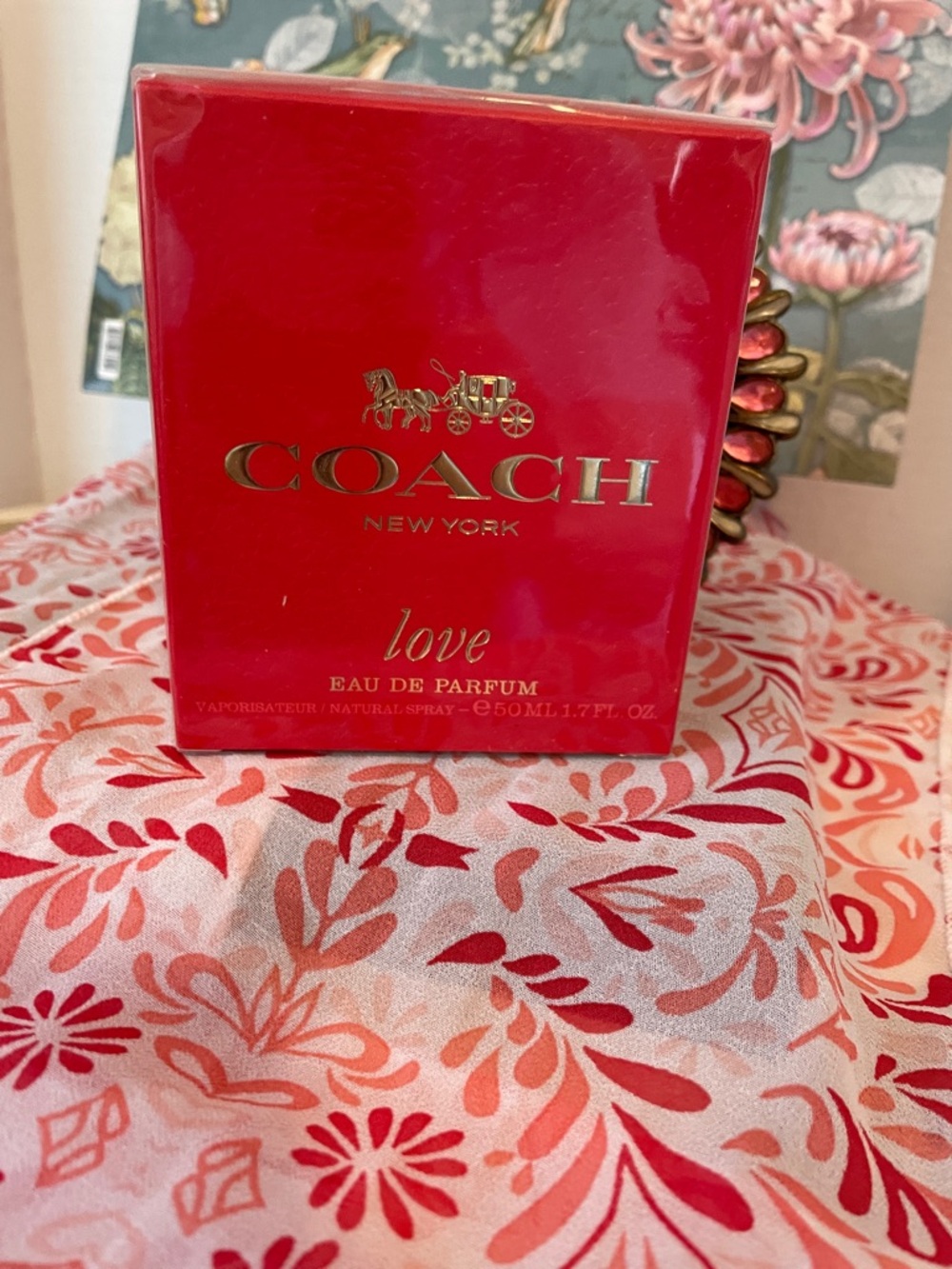 Coach Love Eau de Parfum in Red and Gold Box 50 mil - Picture 7 of 7